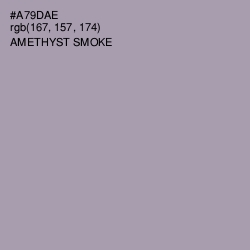 #A79DAE - Amethyst Smoke Color Image